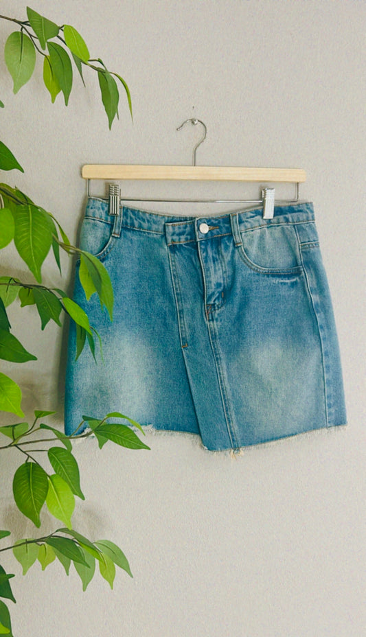 Denim Short Skirt