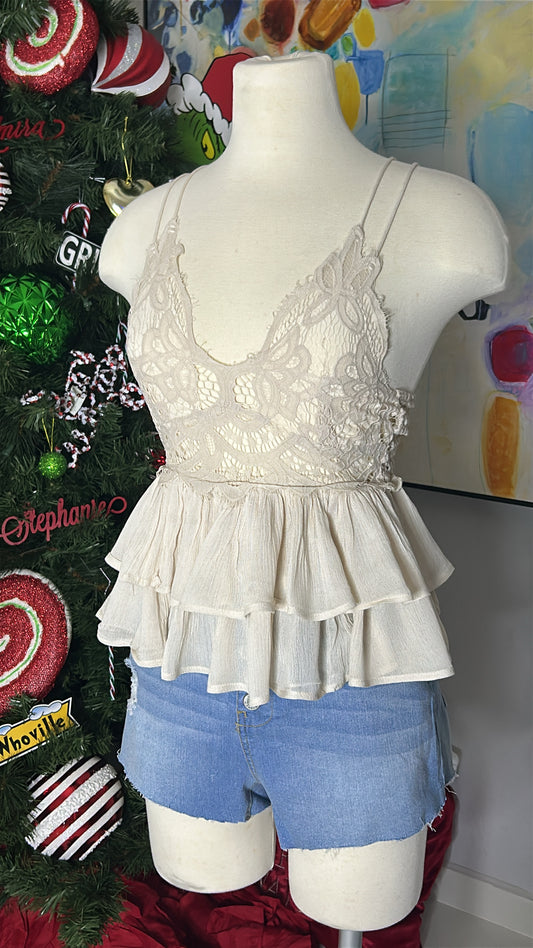 Angel Ruffle Top