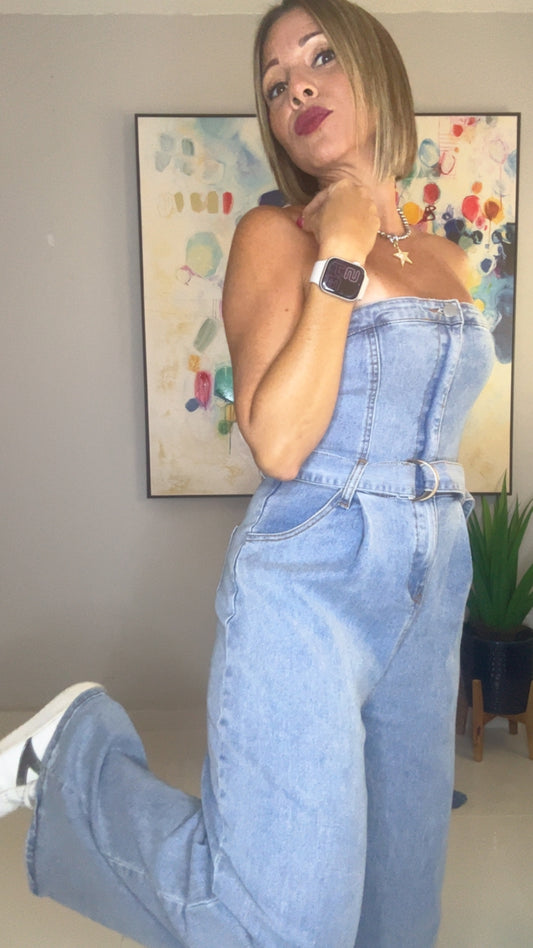 Daisy Blue Denim Jumpsuit