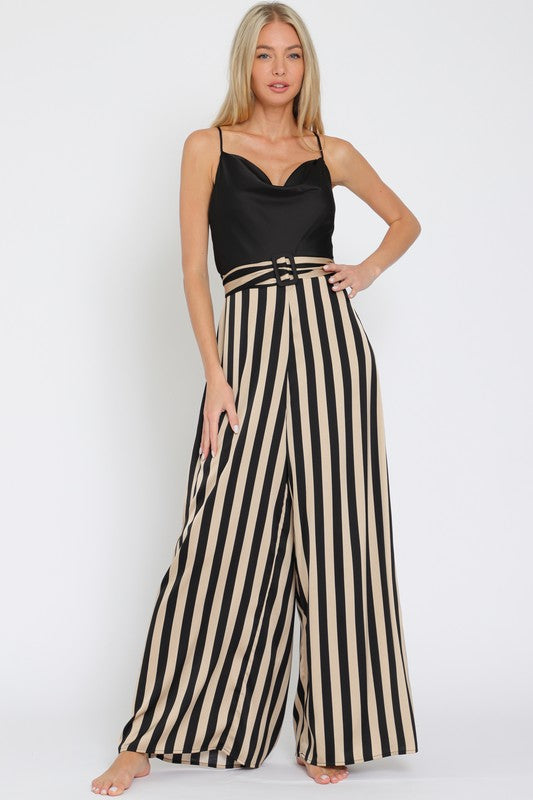 Adele Stripe Jumpsuit