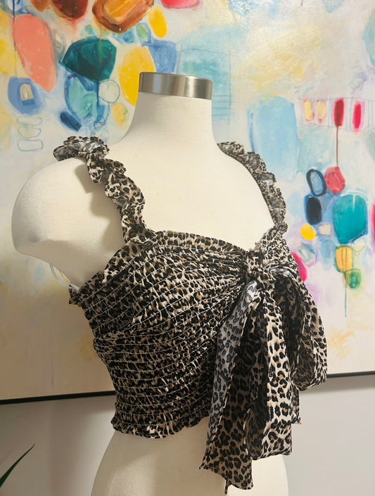 Animal Print Crop Top