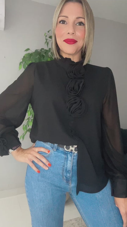 Black Rose Top